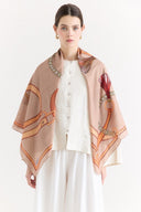 Samora Patterned Shoulder Shawl