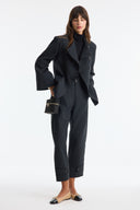 Asymmetric Button Blazer Jacket