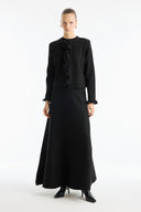 Ruffle-Detail Knitted Skirt Set