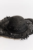Tassel Detail Wide Straw Hat