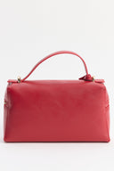 Liva Zipper Detailed Leather Bag with Straps