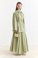 Binding Detail Voile Shirt