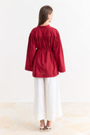 Binding Detail Voile Shirt