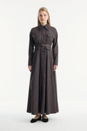 Embroidered Detailed Pocket Flap Denim Dress