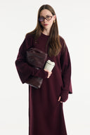 Belted Basic Knit Dress