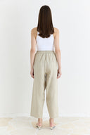 Straight Fit Organic Linen Trousers