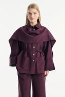 Shawl Collar Detailed Pant Suit
