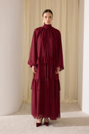 Meli Tiered Chiffon Dress