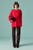 Gold Accessory Detailed Knit Sweater