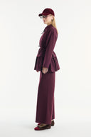 Ruffled Look Zippered Pants Set
