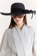 Straw Hat with Ribbon