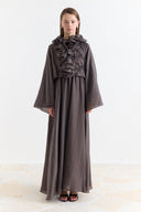 Dress with Ruffle Collar Detail