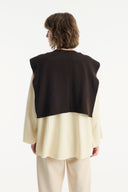 Sweater-Look Knitted Wrap Scarf