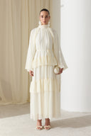 Meli Tiered Chiffon Dress