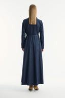 Denim Dress with Detailed Pocket Flap