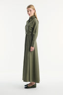 Denim Dress with Detailed Pocket Flap