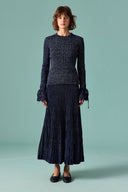 Glittery Knit Skirt Set