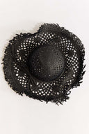 Tassel Detail Wide Straw Hat