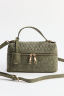 Knit Texture Zipper Detail Bag
