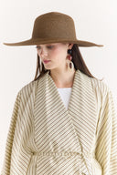 Wide-Brimmed Straw Hat