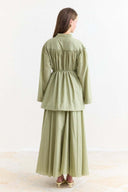 Binding Detail Voile Shirt