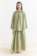Binding Detail Voile Shirt