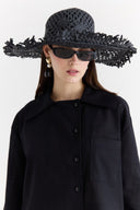Tassel Detail Wide Straw Hat