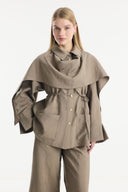 Shawl Collar Detailed Pant Suit