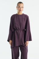 Benetti Waist-Belted Trouser Set