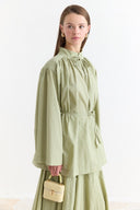 Binding Detail Voile Shirt