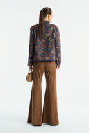 Flared Suede Pants