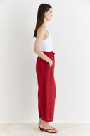 Straight-Fit Organic Linen Trousers