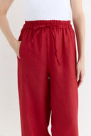 Straight-Fit Organic Linen Trousers