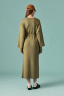 Belted Basic Knit Dress