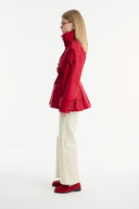 Epaulette Detail Short Trench Coat