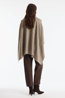 Collared Knit Poncho