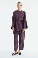 Benetti Waist-Belted Trouser Set