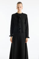 Ruffle-Detail Knitted Skirt Set