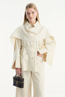 Shawl Collar Detailed Pant Suit