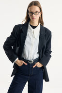 Single-Button Cupra Blazer Jacket