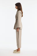 Asymmetric Button Blazer Jacket