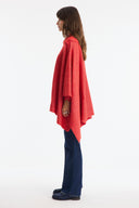 Collared Knit Poncho