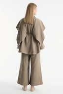 Shawl Collar Detailed Pant Suit
