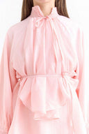 Trouser Set with Sleeve Ruffle Detail