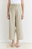 Straight Fit Organic Linen Trousers