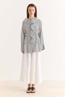 Striped Ruffled Shirt