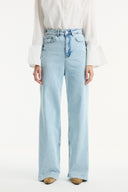 High-Waisted Straight Fit Jeans
