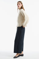 Mock Neck Short Knit Sweater