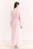 Front and Sleeve Ruffle Dress