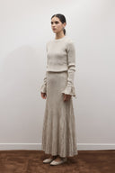 Glitter Knit Skirt Set